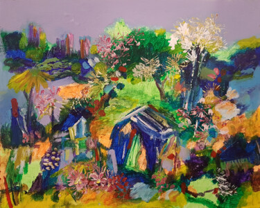 Paysage à la femme debout