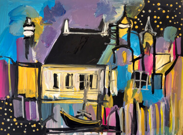 Un art simple - Gouache sur Bristol 17 x 23 cm