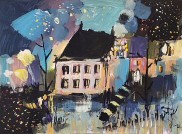Un art simple III - Gouache sur Bristol 17 x 23 cm