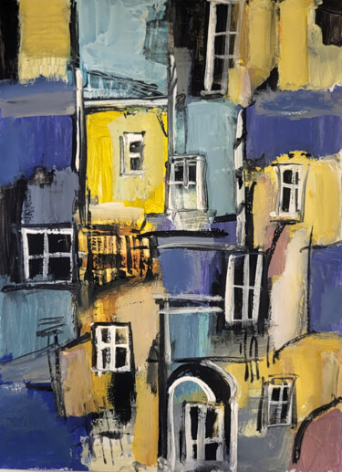 Télégramme informel XV - Gouache sur bristol 23 x 17 cm