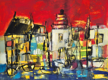 Un art simple  VI- Gouache sur Bristol 17 x 23 cm