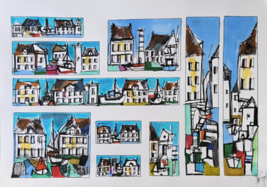 Mon cahier d'océan XI - Feutre sur papier A4