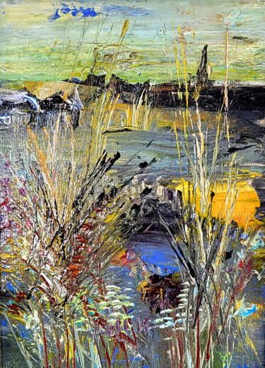 Mon cahier d'océan sur toile 18 x 13 cm -III
