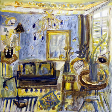 Bleu miroir - Collection privée artiste LNR