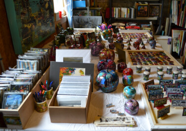 L'atelier des minuscules - Peinture sur petits objets, supports bristol, mini-ardoises, mini-bocaux